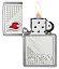 Зажигалка ZIPPO Classic с покрытием Brushed Chrome, латунь/сталь, серебристая, 38x13x57 мм