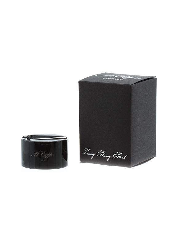 Подставка для помазка IL Ceppo, каучуковая смола, черный глянцевый цвет