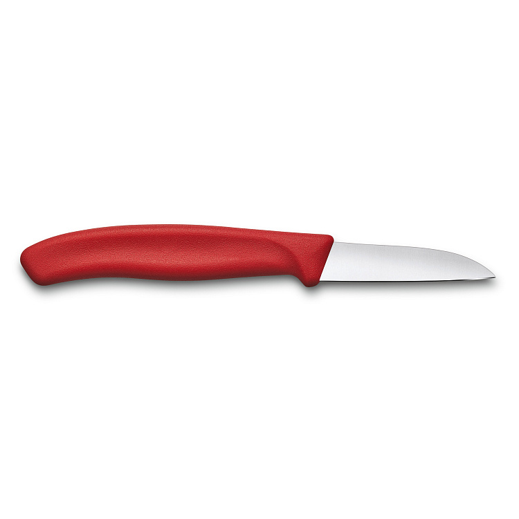Нож для овощей и фруктов VICTORINOX SwissClassic с прямым лезвием 6 см, красный