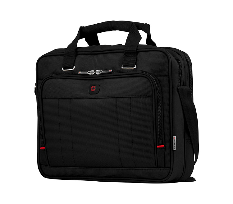 Портфель для ноутбука 16'' WENGER, черный, полиэстер / ПВХ, 41 x 15 x 34 см, 12 л