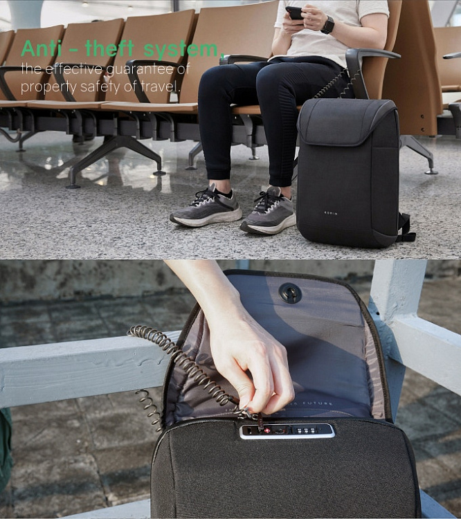 Рюкзак ClickPack X 45х32х15,5 см, с клапаном, черный