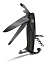 Нож перочинный VICTORINOX RangerGrip 55 Onyx Black, 130 мм, 12 функций, с фиксатором лезвия, чёрный