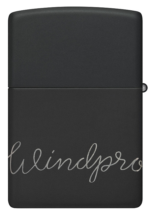 Зажигалка ZIPPO Classic с покрытием Black Matte, латунь/сталь, черная, матовая, 38x13x57 мм