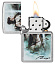 Зажигалка ZIPPO Luis Royo с покрытием Street Chrome, латунь/сталь, серебристая, 38x13x57 мм
