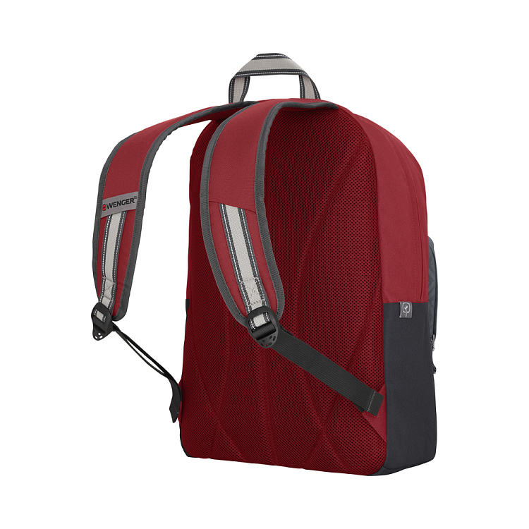 Рюкзак WENGER NEXT Crango 16", красный/черный, переработанный ПЭТ/Полиэстер, 33х22х46 см, 27 л.