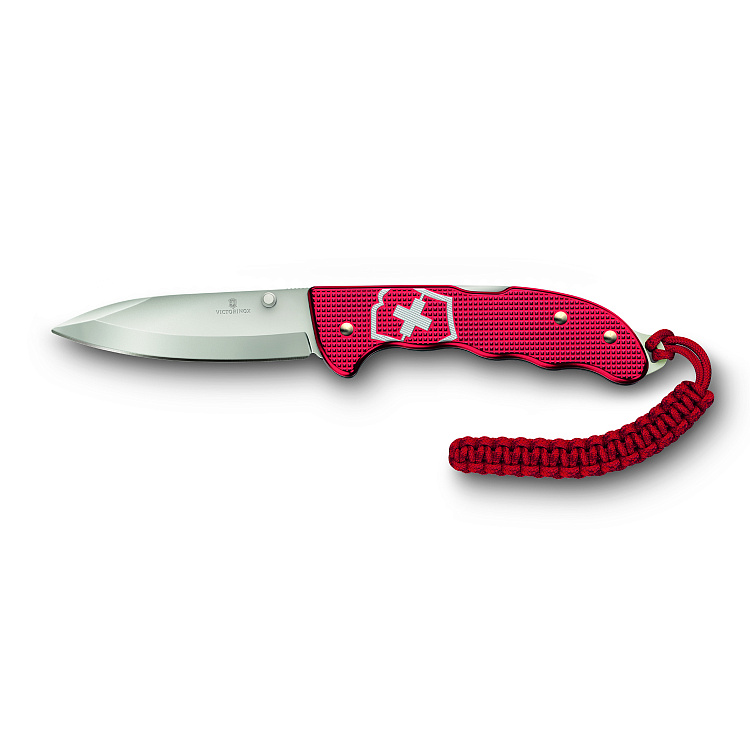 Нож охотника VICTORINOX Evoke Alox 130 мм, 5 функций, с фиксатором лезвия, красный