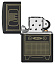 Зажигалка ZIPPO Vintage TV Design с покрытием Black Matte, латунь/сталь, черная, 38x13x57 мм