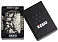Зажигалка ZIPPO Pirates Treasure с покрытием High Polish Black, латунь/сталь, черная, 38x13x57 мм