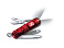 Нож-брелок VICTORINOX Swiss Lite, 58 мм, 7 функций, полупрозрачный красный
