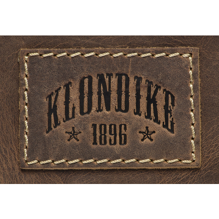 Портфель KLONDIKE Native, натуральная кожа в коричневом цвете, 38 х 14 х 33 см