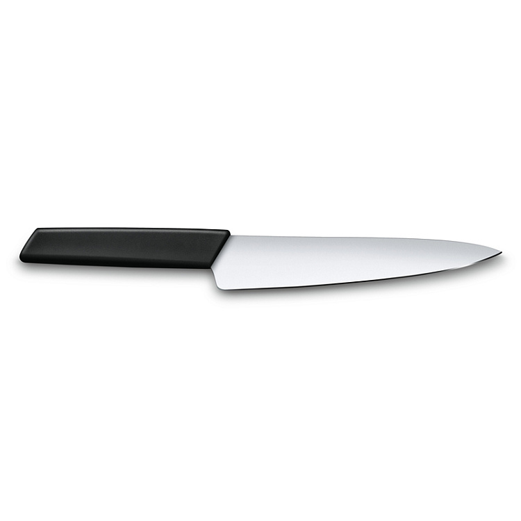 Нож разделочный VICTORINOX Swiss Modern, 19 см, нержавеющая сталь / синтетический материал, чёрный