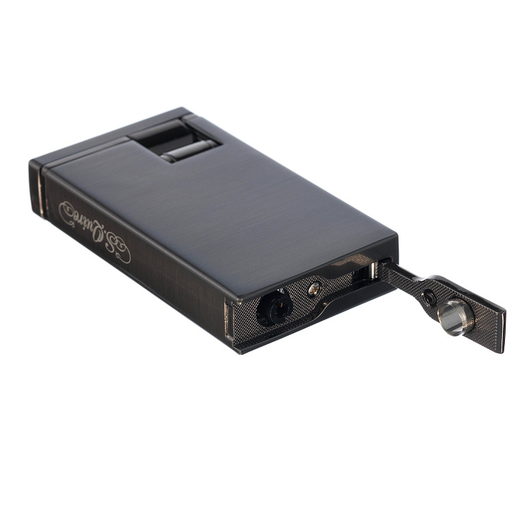 Зажигалка S.Quire газовая, турбо, двойное пламя, графит