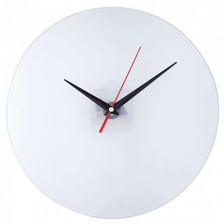 Часы настенные стеклянные с печатью Time Wheel
