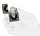 Зажигалка ZIPPO Heart Design с покрытием Iron Stone, латунь/сталь, серая, 38x13x57 мм