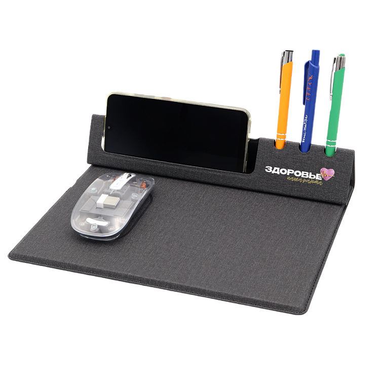 Коврик для мышки с беспроводной зарядкой Rolter