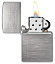 Зажигалка ZIPPO Classic с покрытием Brushed Chrome, латунь/сталь, серебристая, матовая, 38x13x57 мм