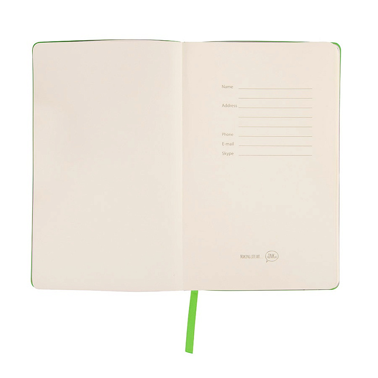 Набор подарочный WELCOME-PACK: бизнес-блокнот, ручка, коробка, зеленое яблоко