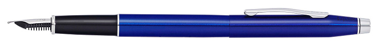 Перьевая ручка Cross Classic Century Translucent Blue Lacquer, цвет ярко-синий, перо - сталь, тонкое
