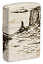 Зажигалка ZIPPO Western Design с покрытием 540 Matte, латунь/сталь, белая, 38x13x57 мм