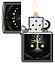 Зажигалка ZIPPO Mystic Nature Design с покрытием Black Ice®, латунь/сталь, черная, 38x13x57 мм