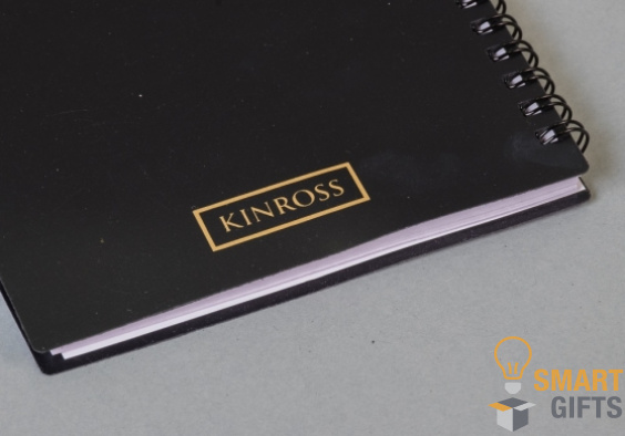 Мультиинструмент и фирменный блокнот для компании KINROSS
