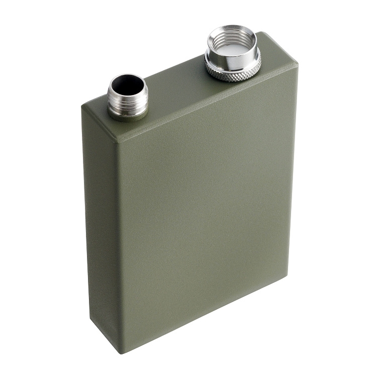 Фляга S.Quire 0,24 л, сталь, зеленая