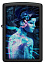 Зажигалка ZIPPO Cyborg Woman с покрытием Black Light, латунь/сталь, черная, матовая 38x13x57 мм
