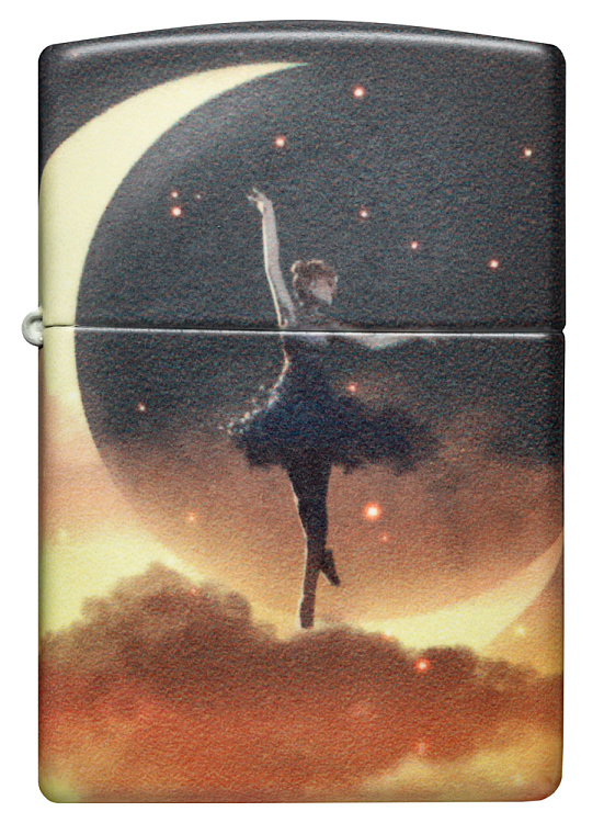 Зажигалка ZIPPO Mythological с покрытием Glow In The Dark Green, латунь/сталь, черная, 38x13x57 мм