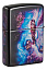 Зажигалка ZIPPO Universe Astro с покрытием 540 Tumbled Chrome, латунь/сталь, сиреневая, 38x13x57 мм