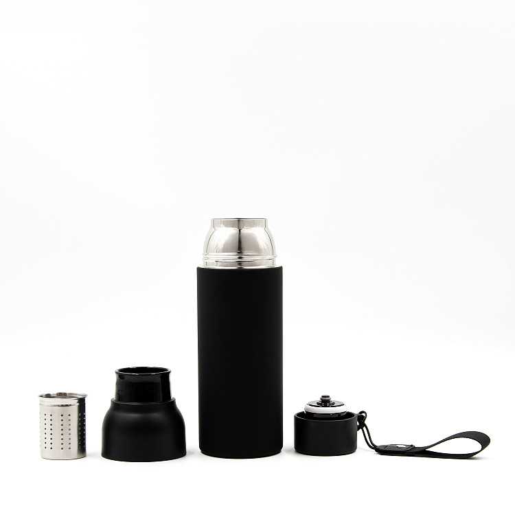 Термобутылка Button Black