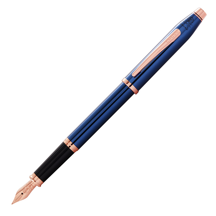 Перьевая ручка Cross Century II Translucent Cobalt Blue Lacquer, перо F