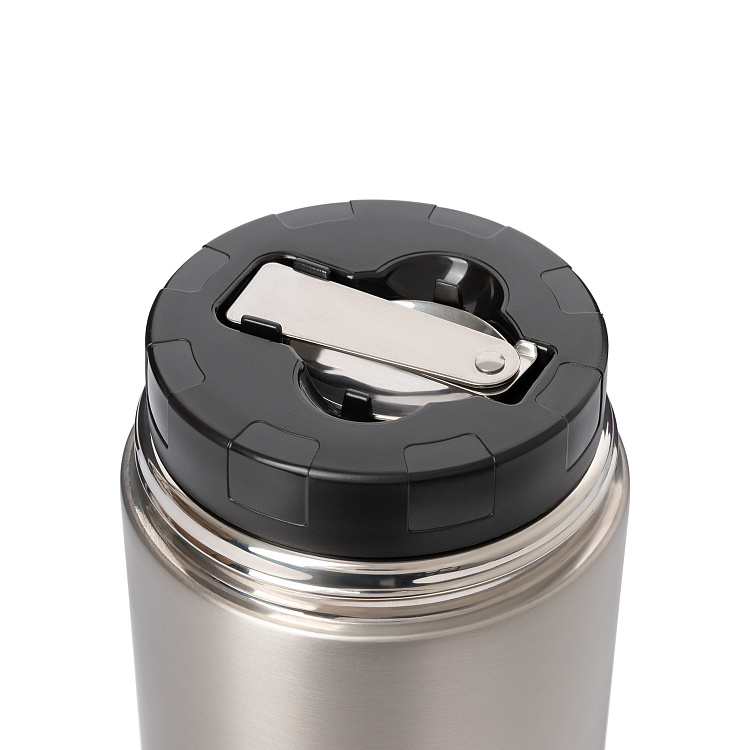 Термос для еды Bento, серебряный