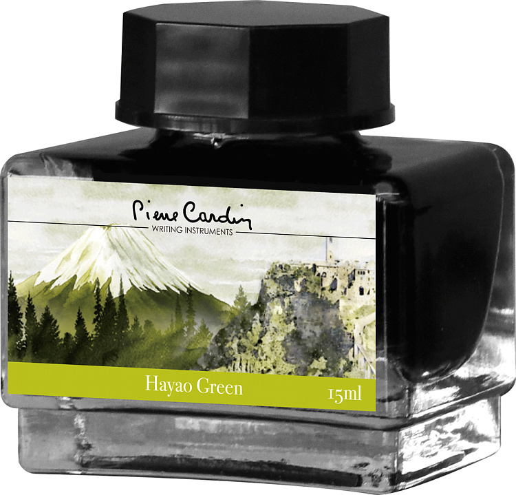 Флакон чернил Pierre Cardin 15мл, серия CITY FANTASY цвет Hayao Green (Зеленый Хаяо)