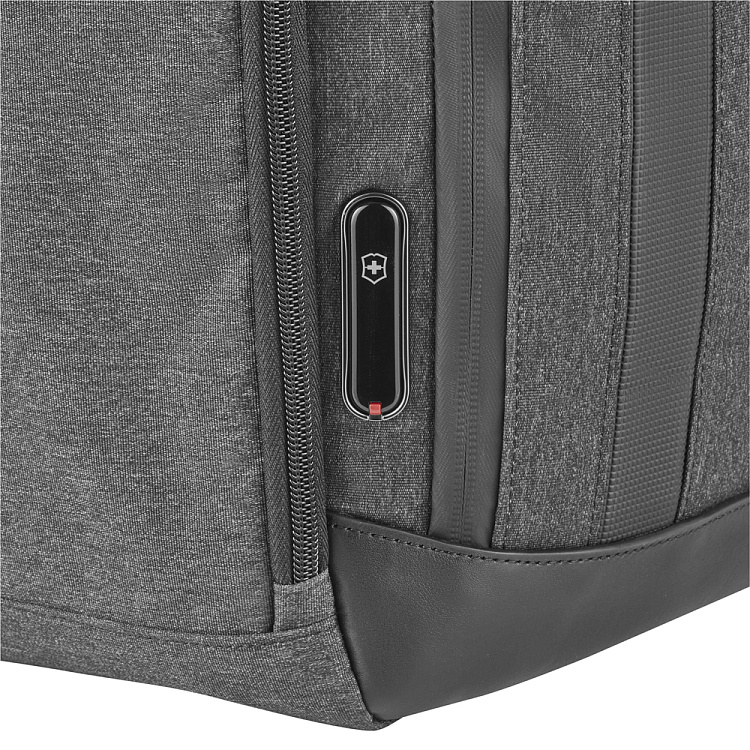 Рюкзак VICTORINOX Architecture Urban2 Deluxe Backpack 15”, серый, полиэстер/кожа, 31x23x46 см, 23 л