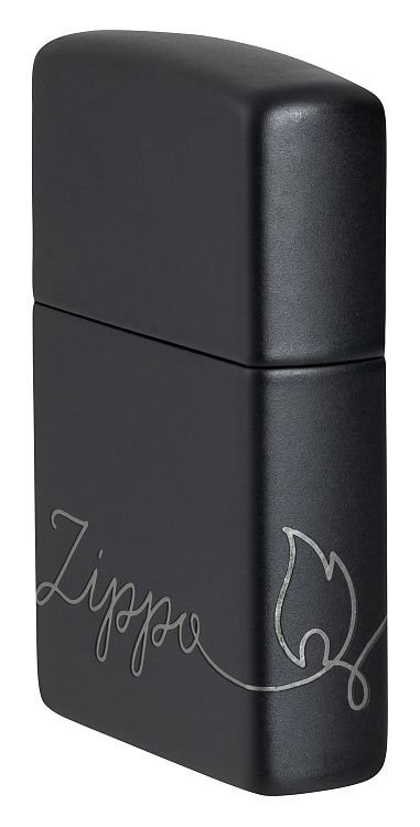 Зажигалка ZIPPO Classic с покрытием Black Matte, латунь/сталь, черная, матовая, 38x13x57 мм