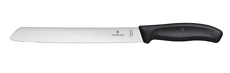 Набор из 11 кухонных ножей VICTORINOX, чёрная рукоять, в подставке из бука высотой 35,5 см