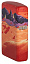 Зажигалка ZIPPO Mars Design с покрытием 540 Matte, латунь/сталь, красная, матовая, 38x13x57 мм