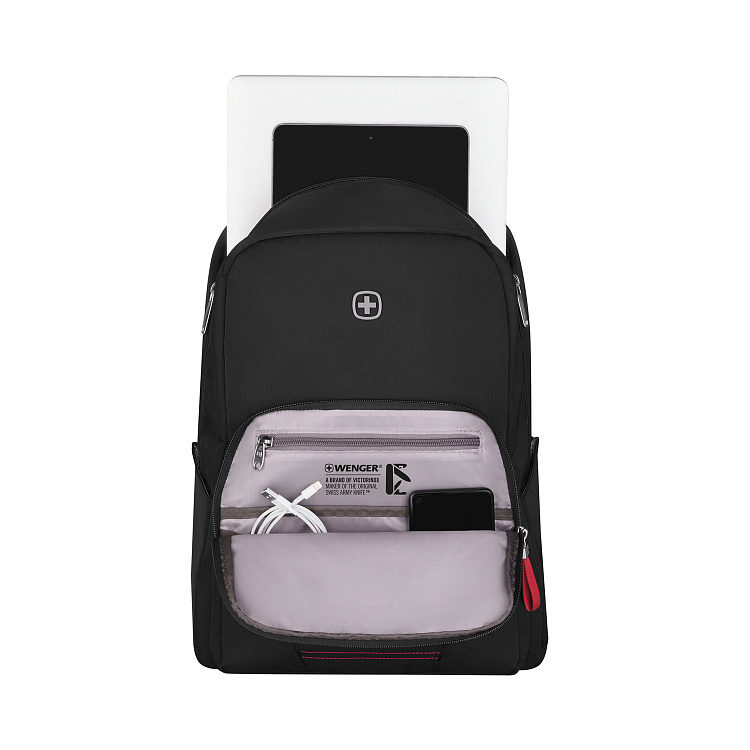 Рюкзак WENGER Motion 15.6", черный, нейлон, 31 x 17 x 42 см, 20 л