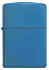Зажигалка ZIPPO Classic с покрытием Sapphire™, латунь/сталь, синяя, глянцевая, 38x13x57 мм