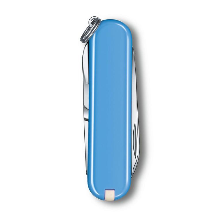 Нож-брелок VICTORINOX Classic SD Colors "Summer Rain", 58 мм, 7 функций, голубой