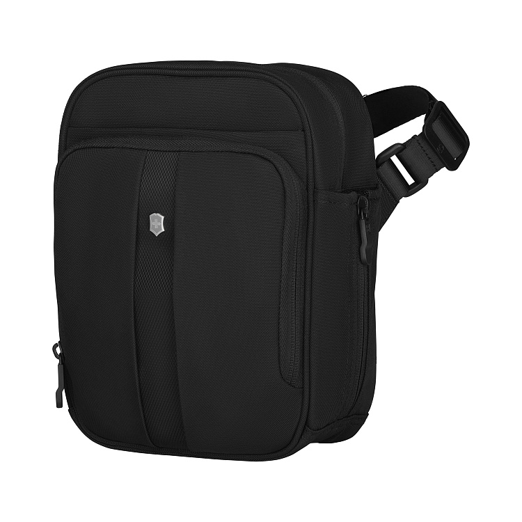 Сумка наплечная VICTORINOX TA 5.0, Travel Companion вертикальная, чёрная, нейлон, 21x10x27 см, 6 л