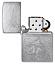 Зажигалка ZIPPO с покрытием Brushed Chrome, латунь/сталь, серебристая, матовая, 38x13x57 мм