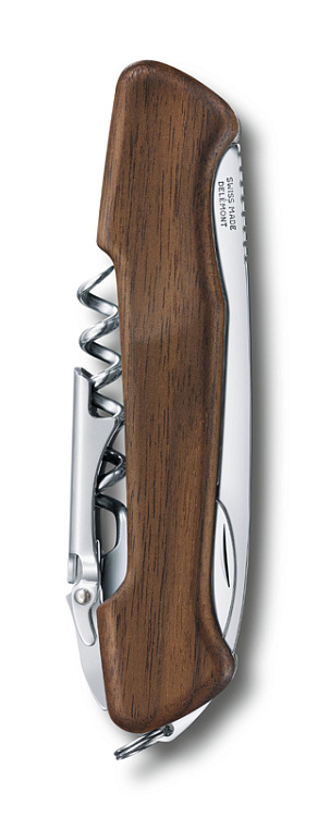 Нож перочинный VICTORINOX Wine Master, 130 мм, 6 функций, с фиксатором, рукоять из орехового дерева