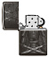 Зажигалка ZIPPO Knight Fight с покрытием High Polish Black, латунь/сталь, чёрная, 38x13x57 мм