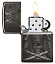 Зажигалка ZIPPO Knight Fight с покрытием High Polish Black, латунь/сталь, чёрная, 38x13x57 мм