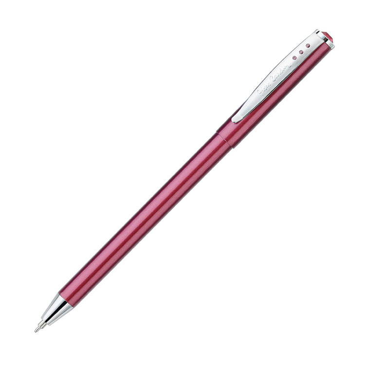 Ручка шариковая Pierre Cardin ACTUEL. Цвет - красный металлик. Упаковка Р-1