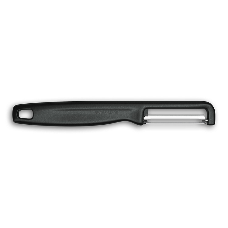 Овощечистка VICTORINOX IOTA, прямое лезвие из нержавеющей стали, черная