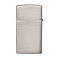 Зажигалка ZIPPO Slim® с покрытием Brushed Chrome, латунь/сталь, серебристая, матовая, 29x10x60 мм