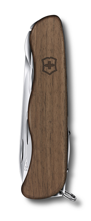 Нож перочинный VICTORINOX Forester, 111 мм, 10 функций, с фиксатором лезвия, деревянная рукоять