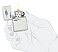 Зажигалка ZIPPO Retro Fridge Design с покрытием White Matte, латунь/сталь, серебристая, 38x13x57 мм